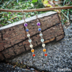 Boucles d'oreilles Tess 7 Chakras